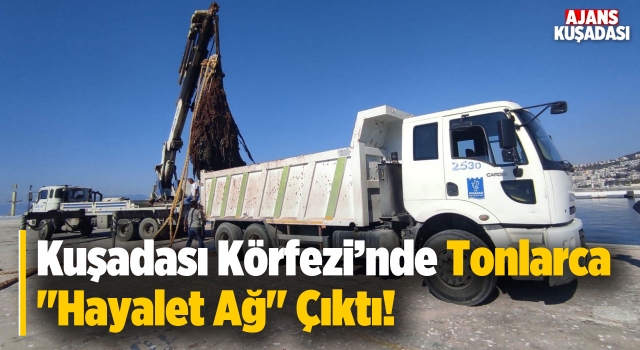 Kuşadası Sahili, Yaklaşık 6 Ton Hayalet Ağdan Kurtarıldı