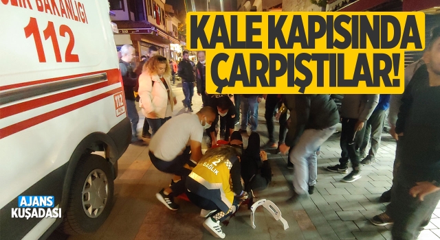 Kuşadası'nda Motosikletler Çarpıştı: 1 Yaralı