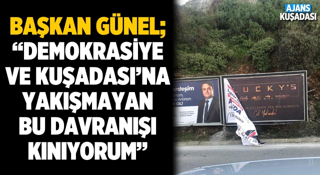 CHP'li Ömer Günel'den Çirkin Afiş Saldırısına Kınama!