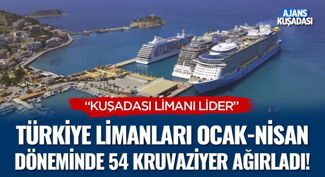 Türkiye Limanları Ocak-Nisan Döneminde 54 Kruvaziyer Ağırladı!