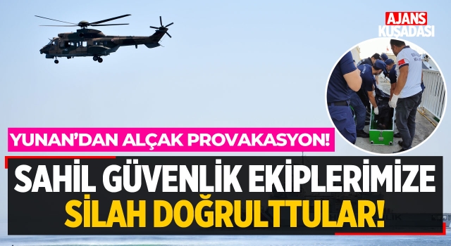 Sahil Güvenlik Ekiplerimize Silah Doğrulttular!