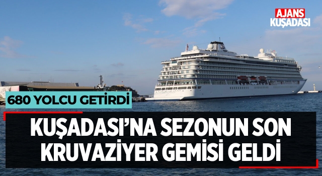 Kuşadası'na Yılın Son Kruvaziyer Gemisi Geldi