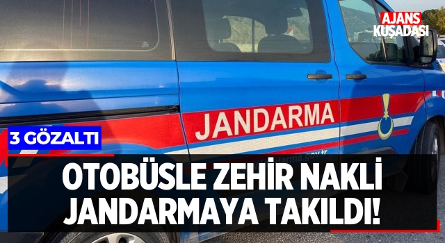 Otobüsle Zehir Nakli Jandarmaya Takıldı!