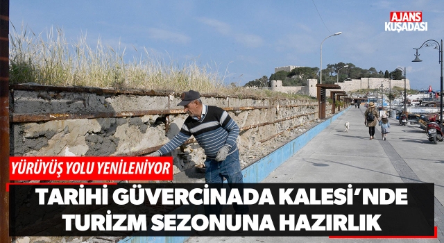 Tarihi Güvercinada Kalesi'nde Turizm Sezonuna Hazırlık