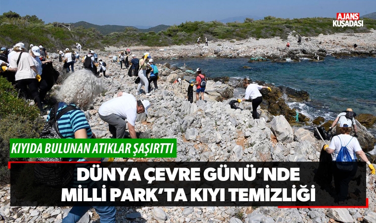 Dünya çevre günü'nde Milli Park'ta çevre temizliği