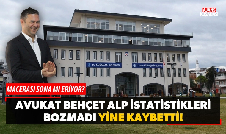Avukat Behçet Alp istatistikleri bozmadı yine kaybetti!