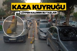 Kaza Oldu Kuyruklar Oluştu, Sürücüler İsyan Etti!