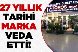 Kuşadası'nda Asırlık Tarihi Tabela İndi!