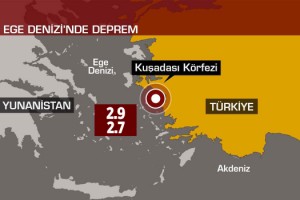 Kuşadası, Saniyeler İçinde 2 Deprem Yaşadı!