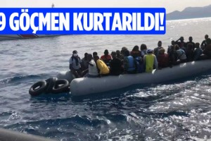 Kuşadası Açıklarında 39 Göçmen Kurtarıldı!