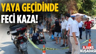 Kuşadası’nda Yayaya Çarptılar!