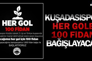 Kuşadasıspor Her Gole 100 Fidan Bağışlayacak!