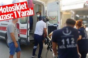 Asfalt Zeminde Kayınca Kaza Yaptı!