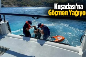 Kuşadası Açıklarına Düzensiz Göçmen Yağdı!