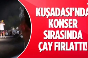 Rapçi Şehinşah Kuşadası Konserinde Çay Fırlattı!