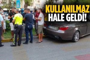 Kuşadası'nda Maddi Hasarlı Trafik Kazası