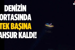 Lastik Botta Mahsur Kalan Göçmen Kurtarıldı!