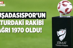 ZTK'da Kuşadasıspor'un Rakibi Ağrı 1970 Oldu!