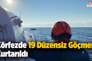 Kuşadası Açıklarında 19 Göçmen Kurtarıldı