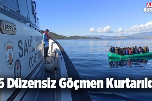 Kuşadası Körfezinde 26 Göçmen Kurtarıldı