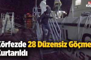 Kuşadası Körfezinde 28 Göçmen Kurtarıldı!