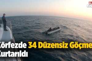 Kuşadası Körfezinde 34 Göçmen Kurtarıldı