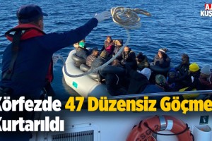 Kuşadası'nda 47 Göçmen Kurtarıldı!