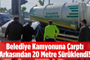 Arkasına Çarpan Otomobili 20 Metre Sonra Farketti!