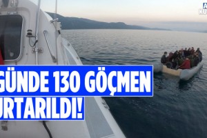 Kuşadası Açıklarında 130 Göçmen Kurtarıldı!