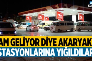 Kuşadası'nda Tarihi Zam Öncesi Akaryakıt İstasyonlarında Kuyruklar Oluştu!