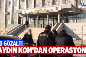 Aydın'da Suç Örgütü Operasyonu: 10 Gözaltı