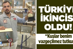 Hobisi Tutkusu Oldu Kuşları Şampiyon Oldu!