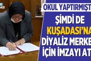 Kuşadalı Hayırsever Kadın Diyaliz Merkezi İçin 3 Buçuk Milyon Lira Bağışladı!