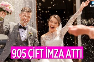 Kuşadası 2021 Yılını 905 Çiftle Uğurluyor