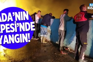 Kuşadası'nda Evin Hurdalığında Çıkan Yangın Korkuttu!