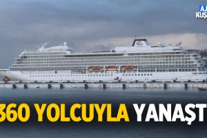 Norveç Bayraklı Kruvaziyer Yolcu Gemisi Kuşadası'nda