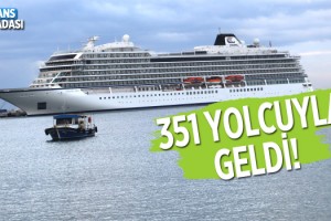 Kuşadası'na Yeni Yılın İlk Gemisi Geldi