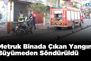Kuşadası'ndaki Yangın Büyümeden Söndürüldü!