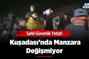 Kuşadası Açıklarında 12 Göçmen Kurtarıldı