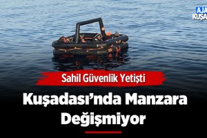 Kuşadası Açıklarında 8 Göçmen Kurtarıldı