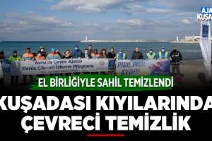 Kuşadası Kıyılarında Çevreci Temizlik