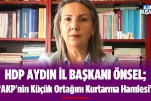 HDP Aydın İl Başkanı Önsel'den Seçim Barajı Açıklaması