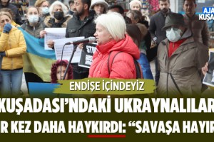 Kuşadası'nda Yaşayan Ukraynalılar Bir Kez Daha Haykırdı: "Savaşa Hayır"