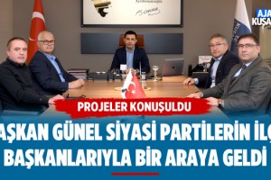Kuşadası'ndaki Siyasi Partilerin İlçe Başkanları Belediye'de Bir Araya Geldi