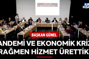 Başkan Günel: Pandemi ve Ekonomik Krize Rağmen Hizmet Ürettik