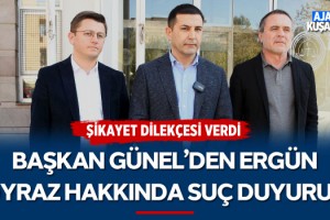 Başkan Günel'den Ergün Poyraz Hakkında Suç Duyurusu!