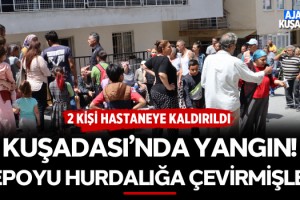 Kuşadası'nda Apartmanda Çıkan Yangında 2 Kişiyi İtfaiye Kurtardı!