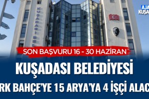 Kuşadası Belediyesi 19 İşçi Alacak
