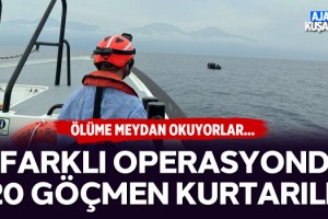 Kuşadası'nda 4 Farklı Operasyonda 120 Göçmen Kurtarıldı