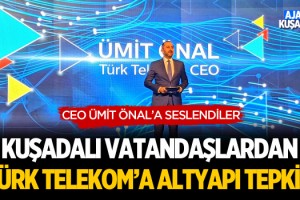 Kuşadalı Vatandaşlardan Türk Telekom'a Altyapı Tepkisi